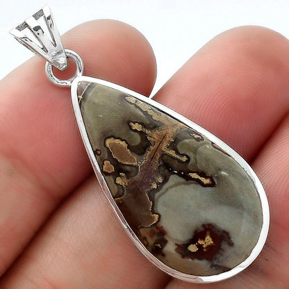 Natural Coffee Bean Jasper Pendant P-1002 SDP102245