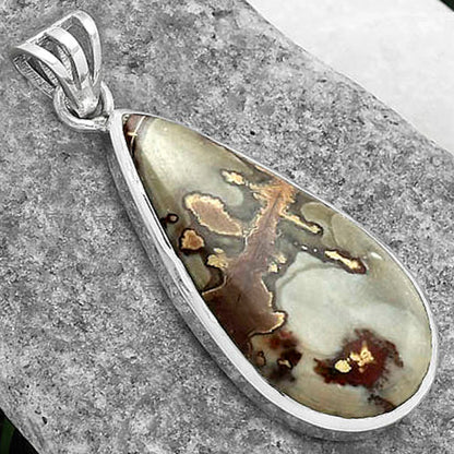 Natural Coffee Bean Jasper Pendant P-1002 SDP102245