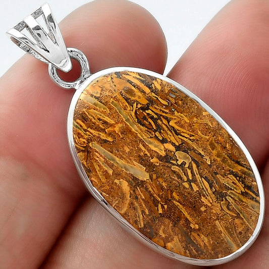 Natural Coquina Fossil Jasper - India Pendant P-1002 SDP102262