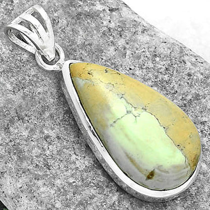 Natural Lemon Chrysocolla - Brazil Pendant P-1002 SDP102267