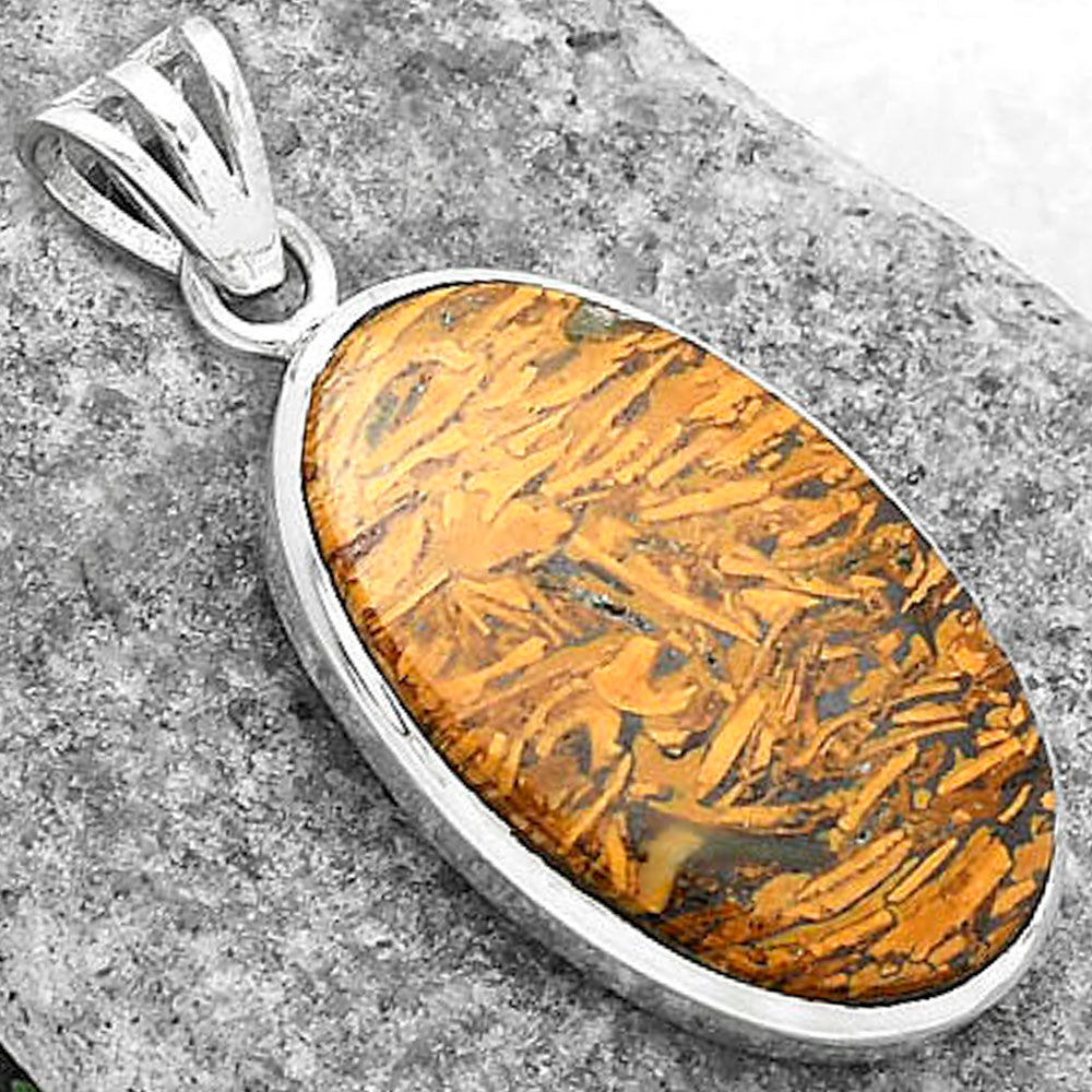 Natural Coquina Fossil Jasper - India Pendant P-1002 SDP102277
