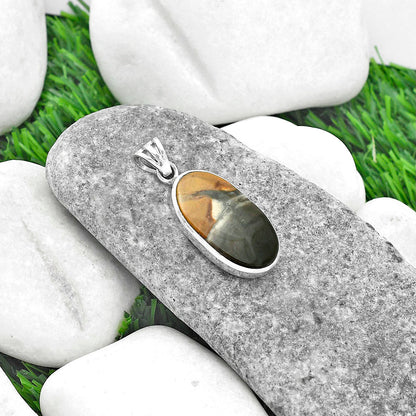 Natural Polygram Jasper Pendant P-1002 SDP102280