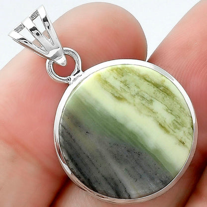 Natural Lemon Chrysocolla - Brazil Pendant P-1002 SDP102298