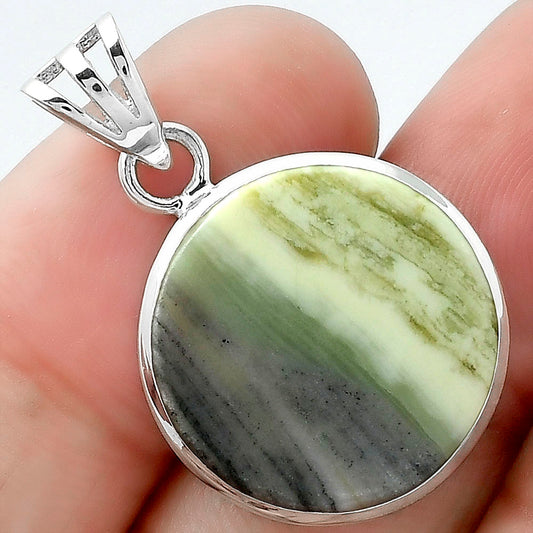 Natural Lemon Chrysocolla - Brazil Pendant P-1002 SDP102298