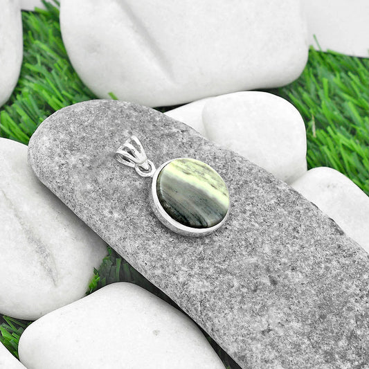 Natural Lemon Chrysocolla - Brazil Pendant P-1002 SDP102298