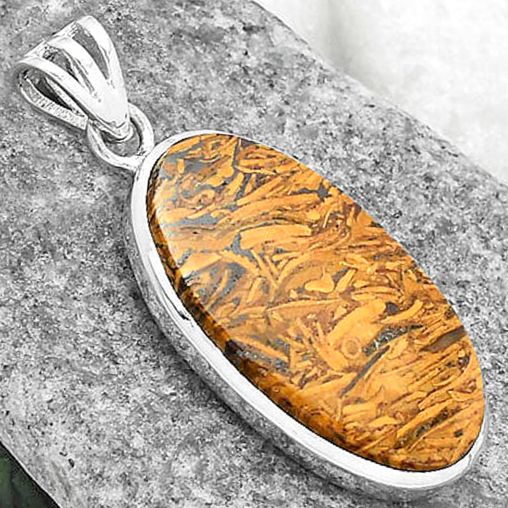 Natural Coquina Fossil Jasper - India Pendant P-1002 SDP102303