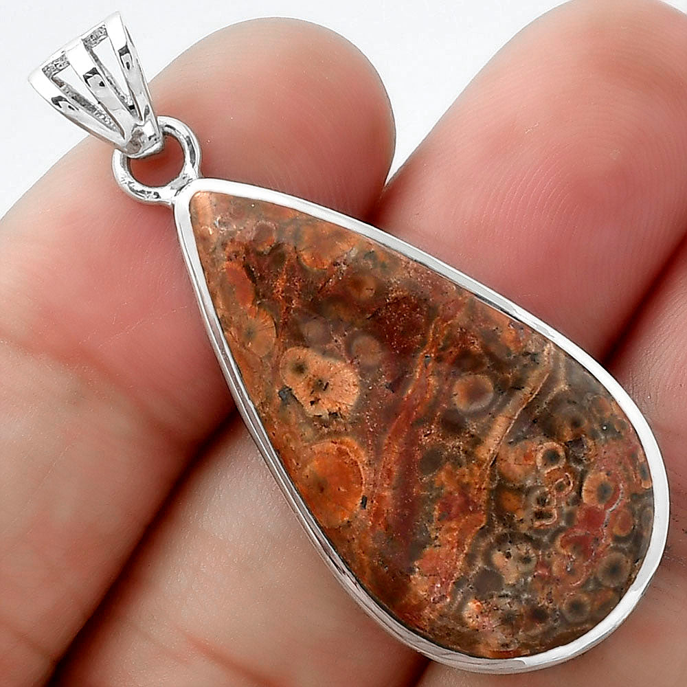 Natural Poppy Jasper Pendant P-1002 SDP102328