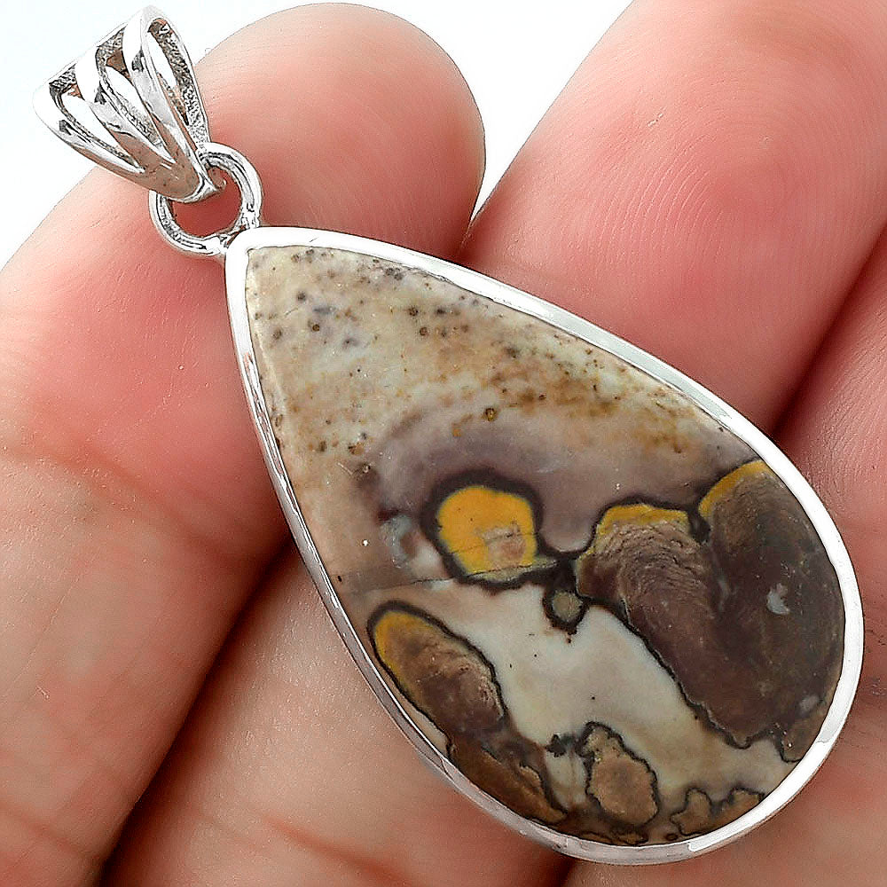 Natural Coffee Bean Jasper Pendant P-1002 SDP102338