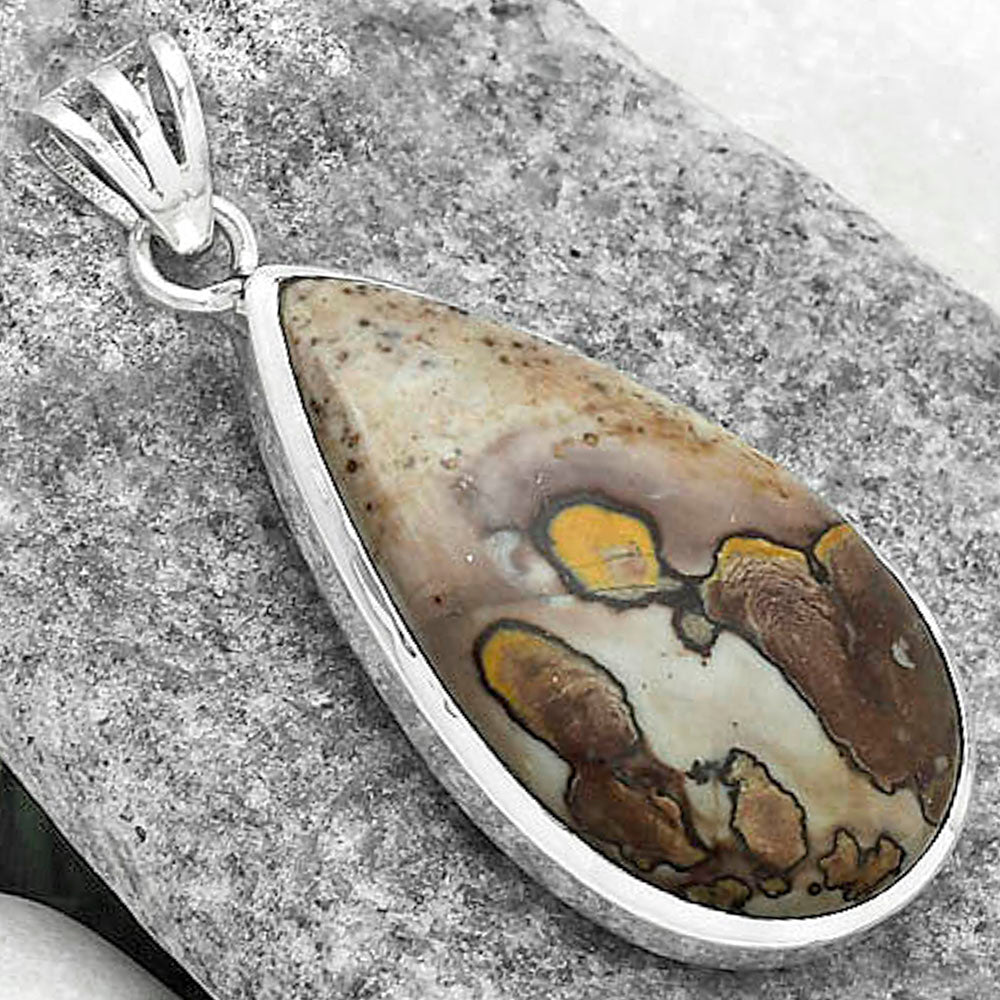 Natural Coffee Bean Jasper Pendant P-1002 SDP102338