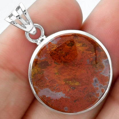 Natural Red Moss Agate Pendant P-1002 SDP102344