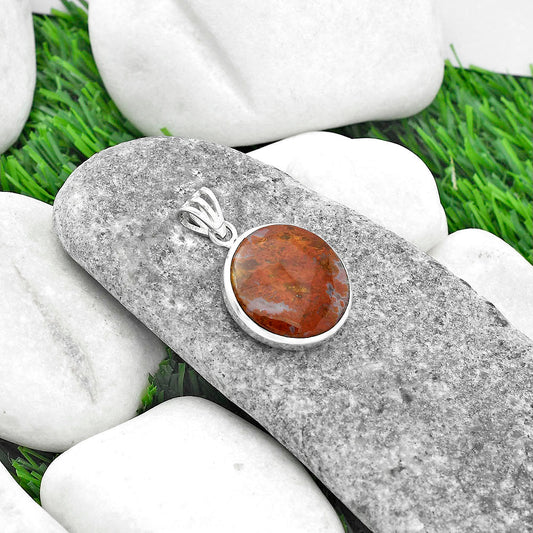 Natural Red Moss Agate Pendant P-1002 SDP102344