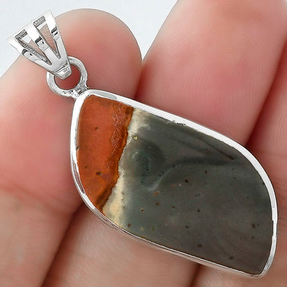 Natural Polygram Jasper Pendant P-1002 SDP102357