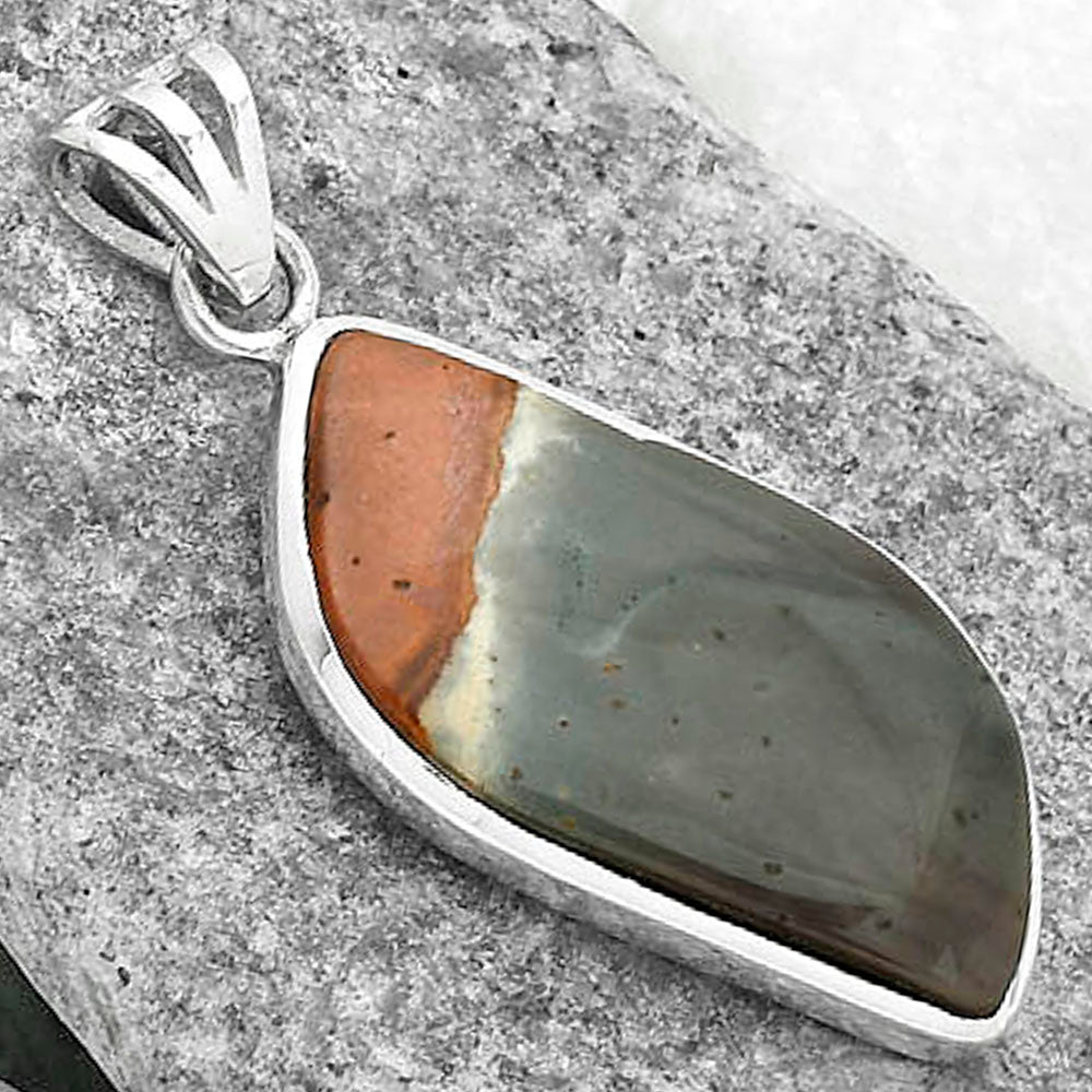 Natural Polygram Jasper Pendant P-1002 SDP102357