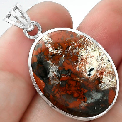 Natural Red Brecciated Jasper Pendant P-1002 SDP102361