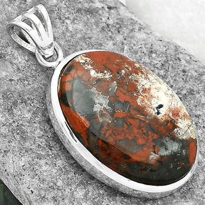 Natural Red Brecciated Jasper Pendant P-1002 SDP102361