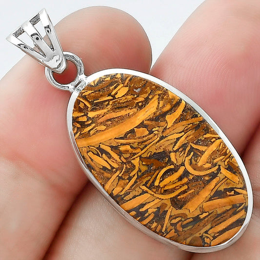 Natural Coquina Fossil Jasper - India Pendant P-1002 SDP102364