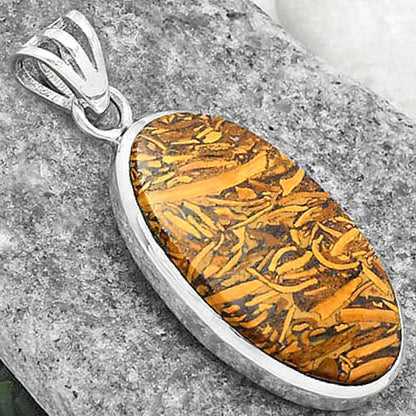 Natural Coquina Fossil Jasper - India Pendant P-1002 SDP102364