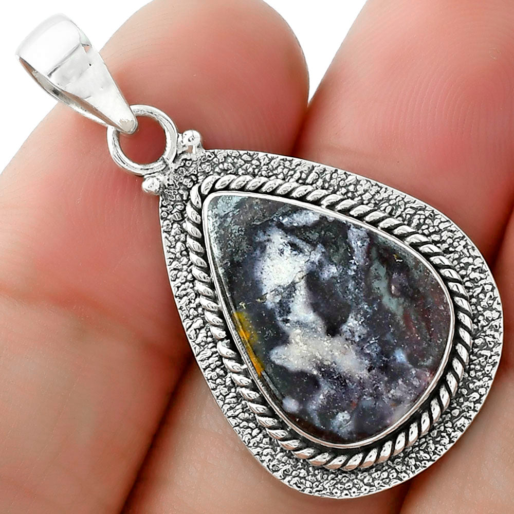 Natural Indian Blanket Jasper Pendant P-1181 SDP102533