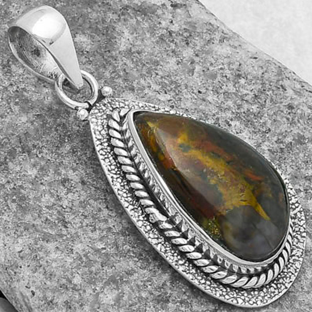 Natural Purple Cow Jasper Pendant P-1181 SDP102536
