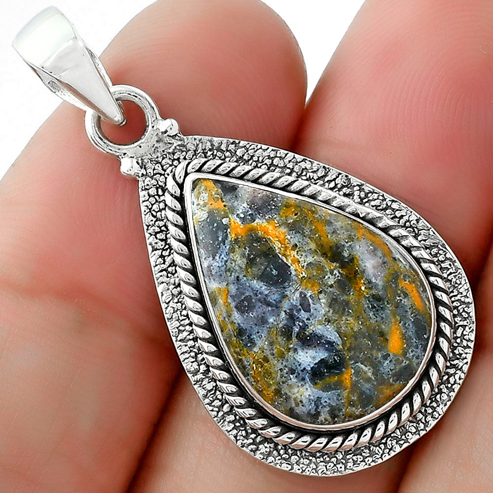 Natural Indian Blanket Jasper Pendant P-1181 SDP102538