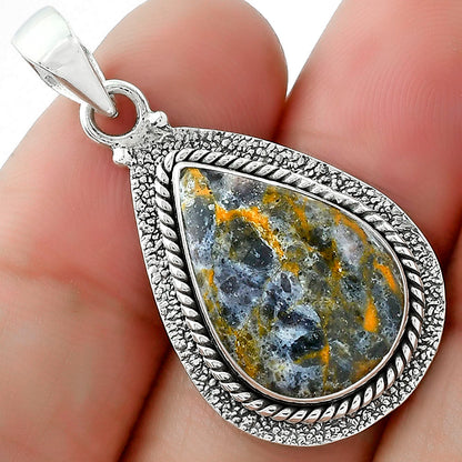 Natural Indian Blanket Jasper Pendant P-1181 SDP102538