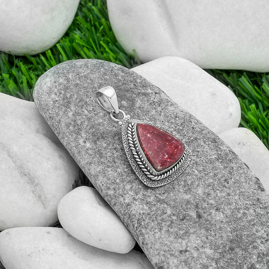 Natural Pink Thulite - Norway Pendant P-1181 SDP102564