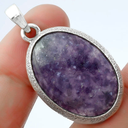 Natural Purple Lepidolite Pendant P-1538 SDP103116