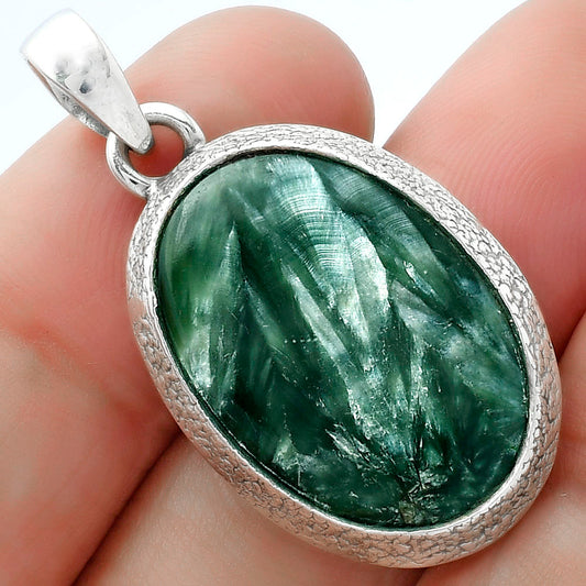 Natural Russian Seraphinite Pendant P-1538 SDP103117