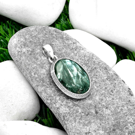 Natural Russian Seraphinite Pendant P-1538 SDP103117