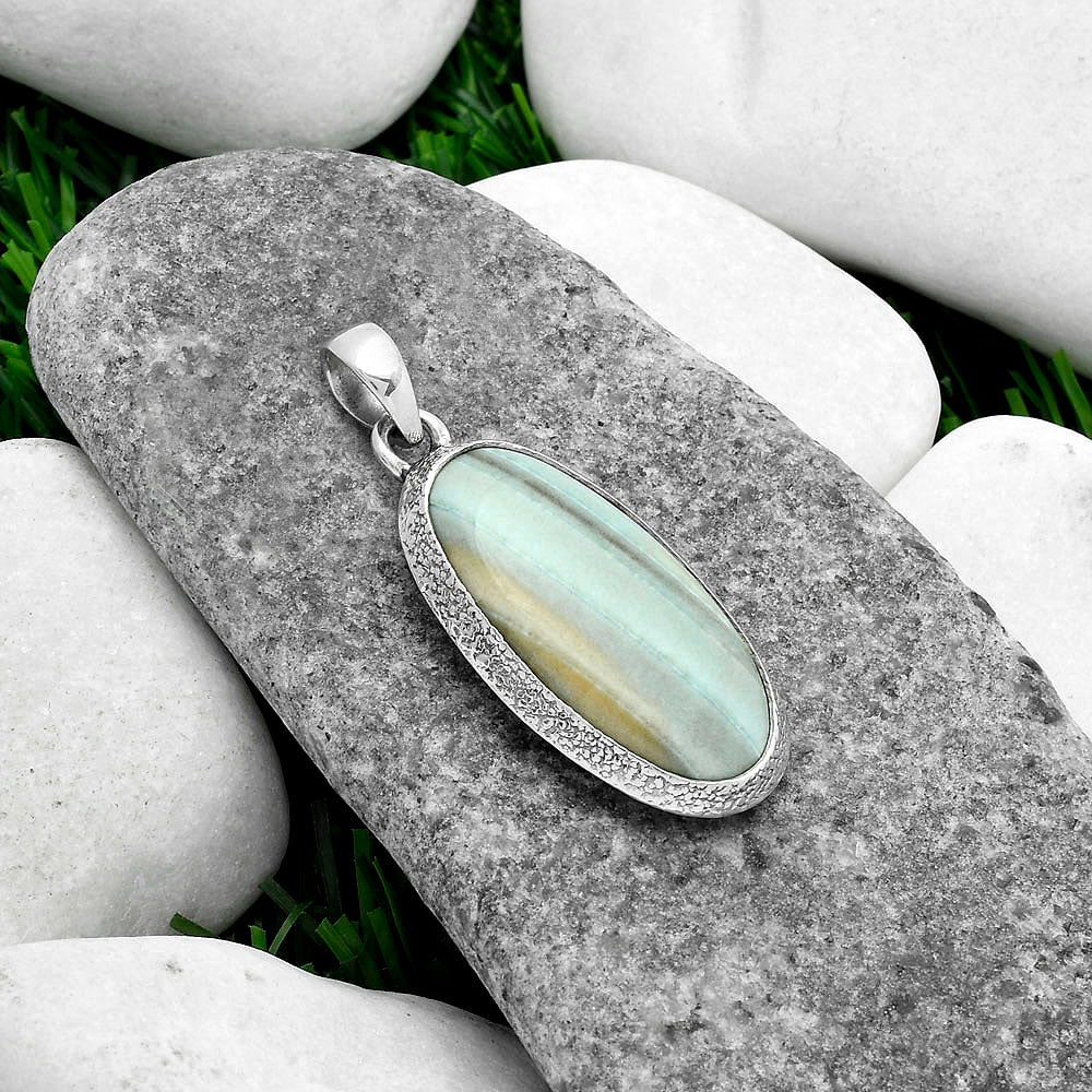 Natural Saturn Chalcedony Pendant P-1538 SDP103134