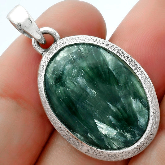 Natural Russian Seraphinite Pendant P-1538 SDP103143