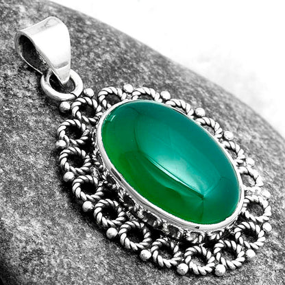 Natural Green Onyx Pendant P-1009 SDP103262