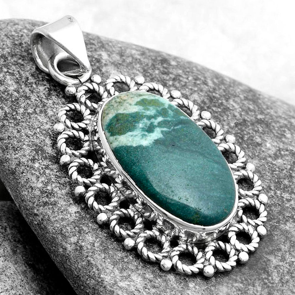 Natural Larsonite Jasper Pendant P-1009 SDP103264