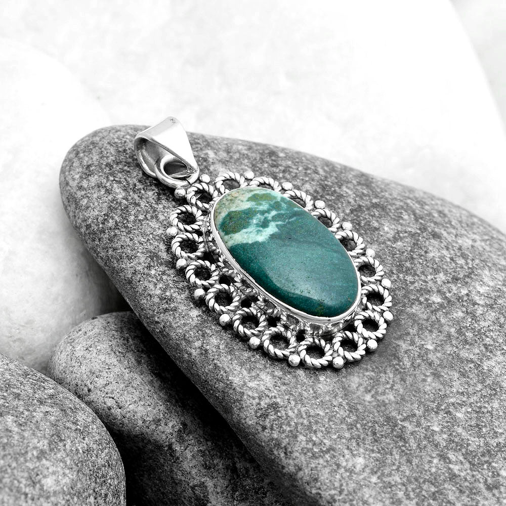 Natural Larsonite Jasper Pendant P-1009 SDP103264