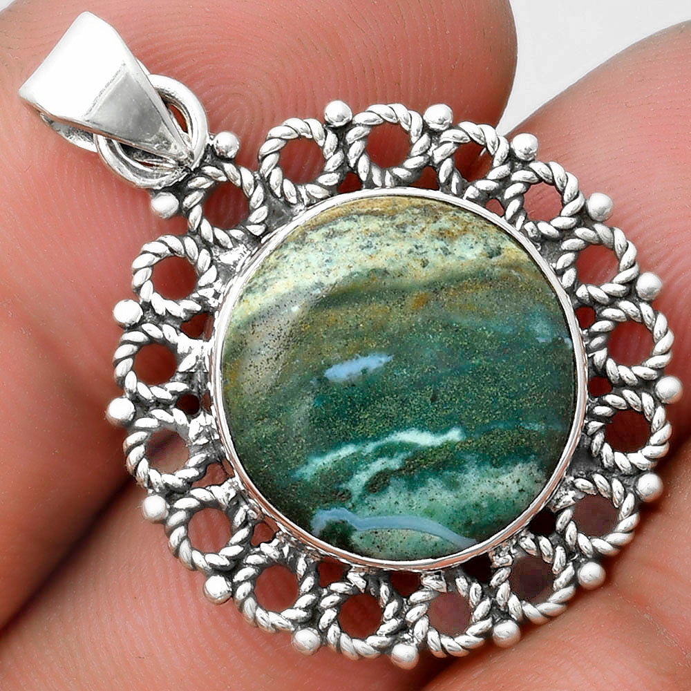 Natural Larsonite Jasper Pendant P-1009 SDP103270