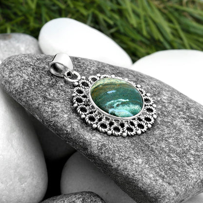 Natural Larsonite Jasper Pendant P-1009 SDP103270