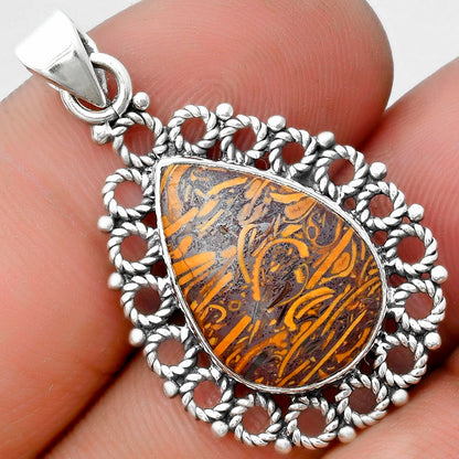 Natural Coquina Fossil Jasper - India Pendant P-1009 SDP103281