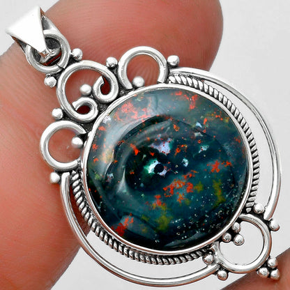 Natural Blood Stone - India Pendant P-1569 SDP103299