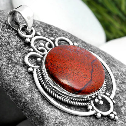 Natural Red Moss Agate Pendant P-1569 SDP103311