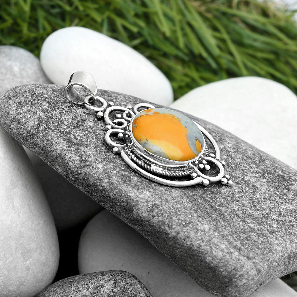 Natural Maligano Jasper - Indonesia Pendant P-1569 SDP103330