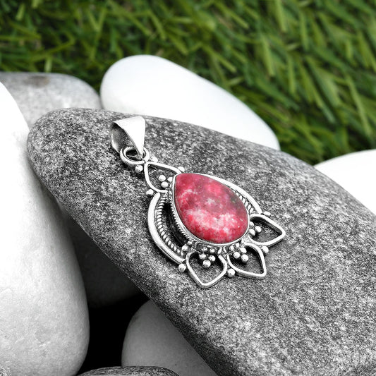 Natural Pink Thulite - Norway Pendant P-1444 SDP103397