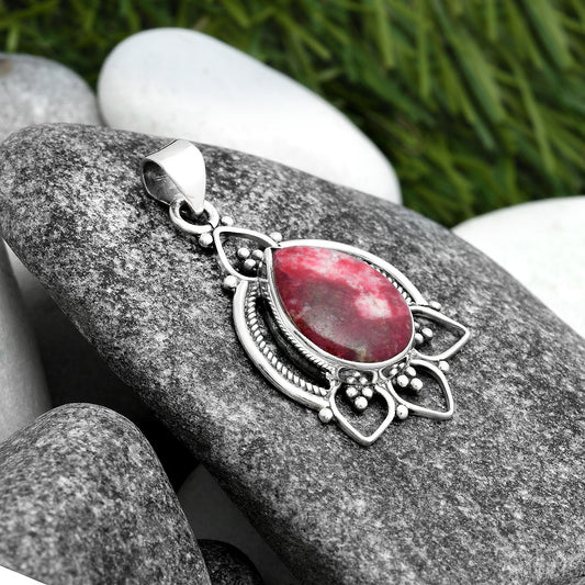 Natural Pink Thulite - Norway Pendant P-1444 SDP103401