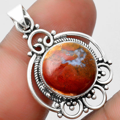 Natural Red Moss Agate Pendant P-1569 SDP103521