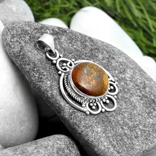 Natural Red Moss Agate Pendant P-1569 SDP103526
