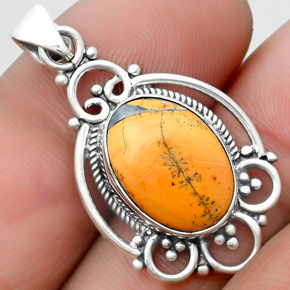 Natural Maligano Jasper - Indonesia Pendant P-1569 SDP103537