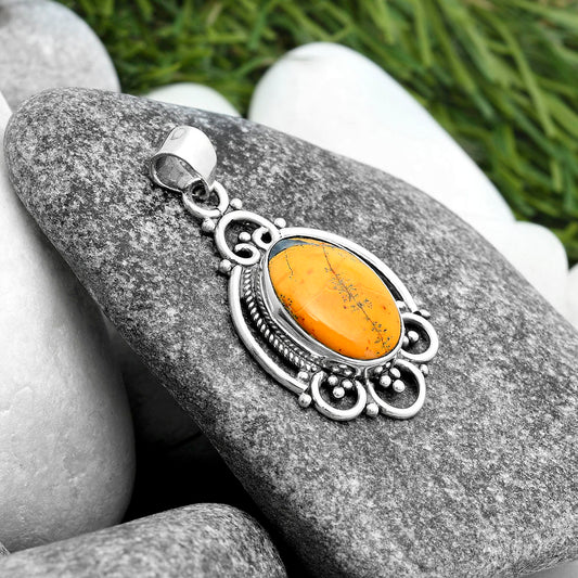 Natural Maligano Jasper - Indonesia Pendant P-1569 SDP103537