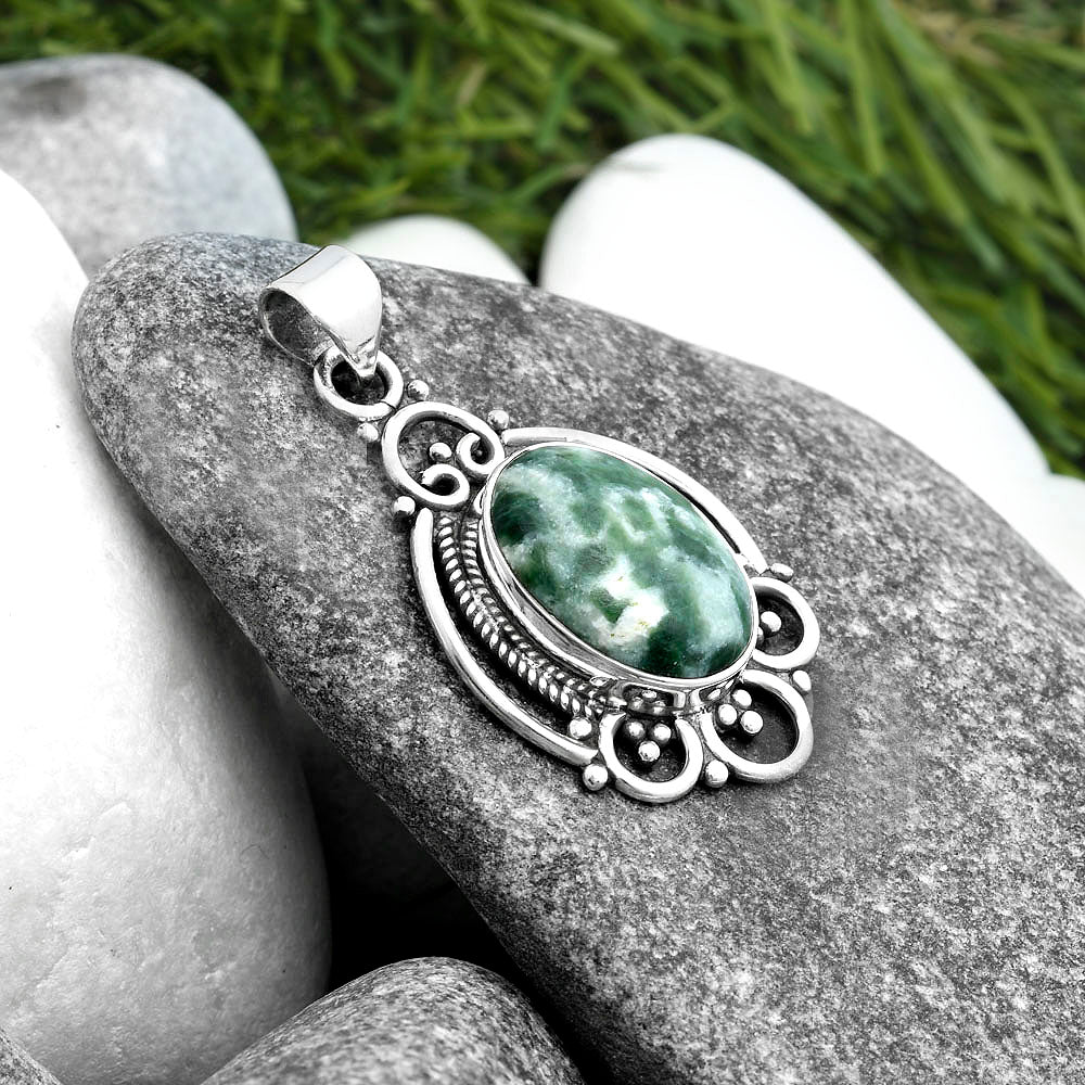 Natural Dioptase Pendant P-1569 SDP103538