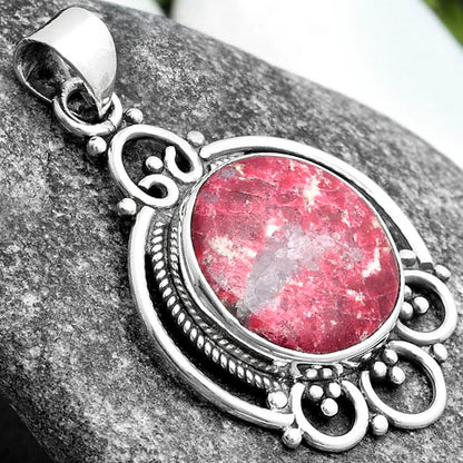 Natural Pink Thulite - Norway Pendant P-1569 SDP103543