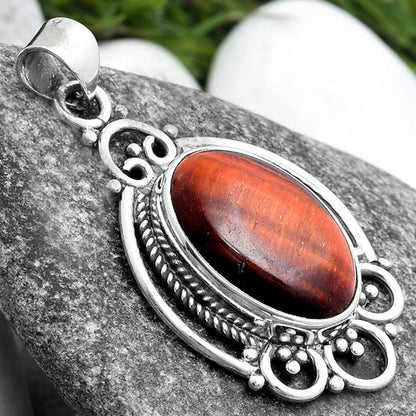 Natural Red Tiger Eye Pendant P-1569 SDP103545