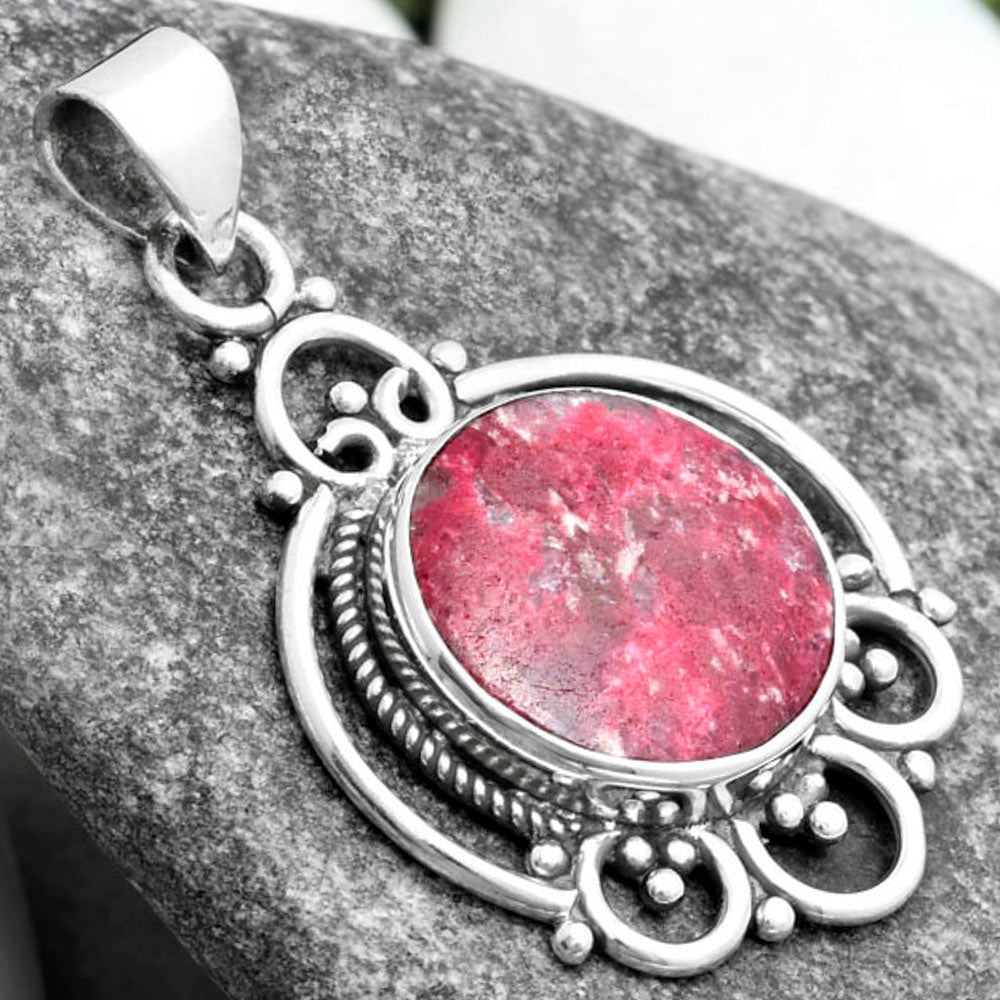 Natural Pink Thulite - Norway Pendant P-1569 SDP103547